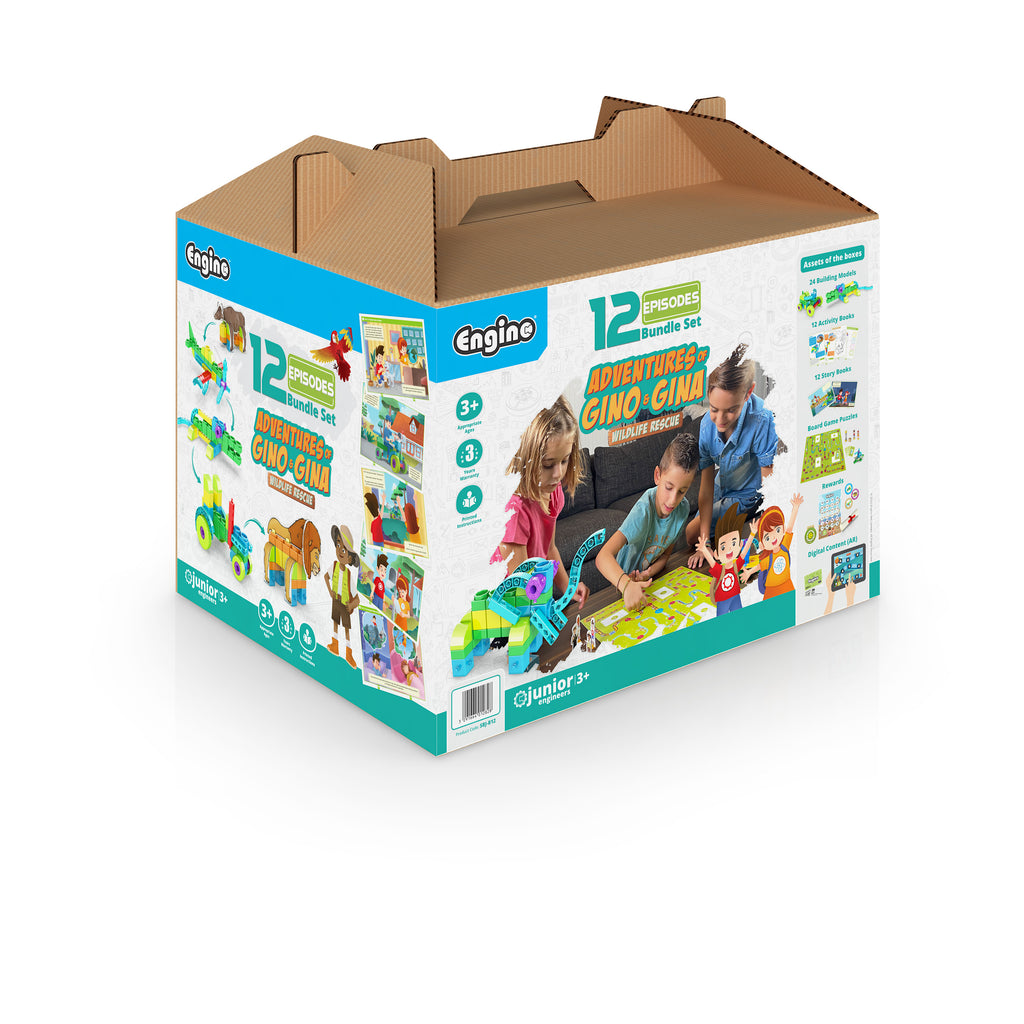 Junior Engineers: Wildlife Adventures - 12 Episodes Bundle Set
