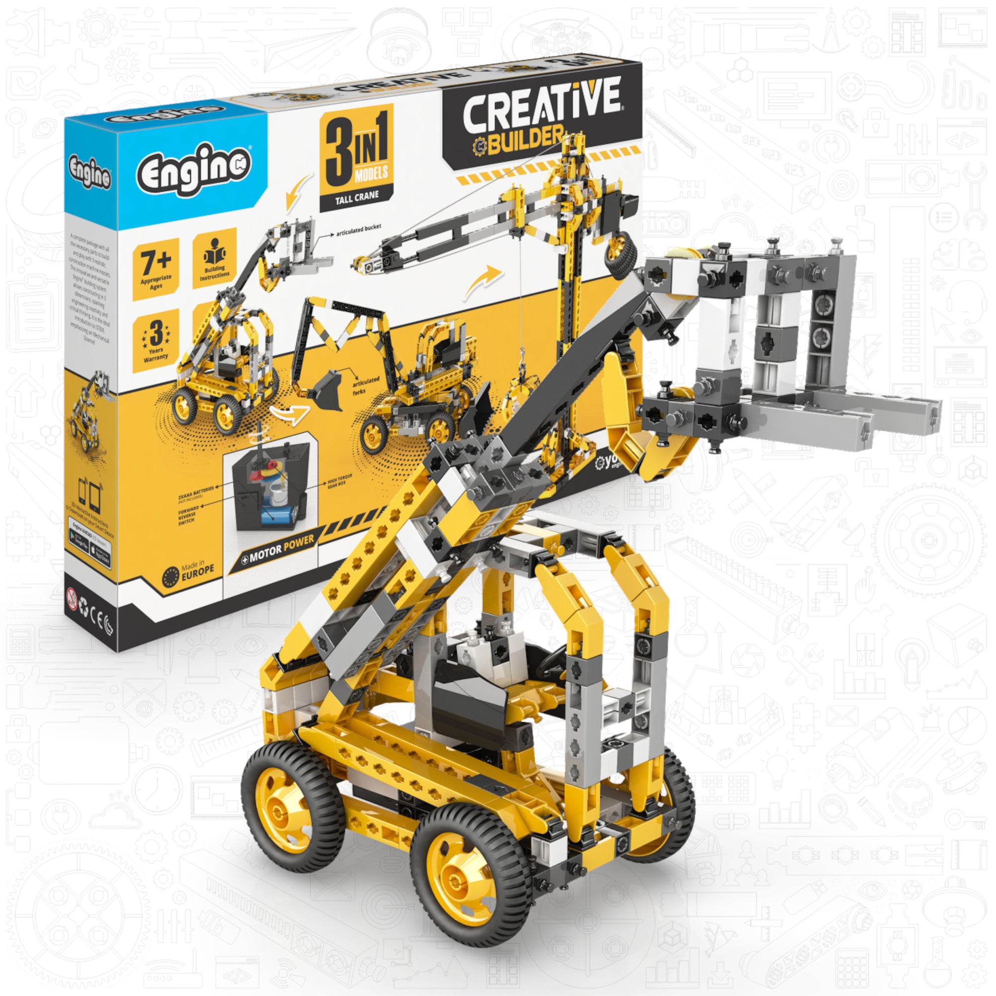 Motorized cheap crane toy