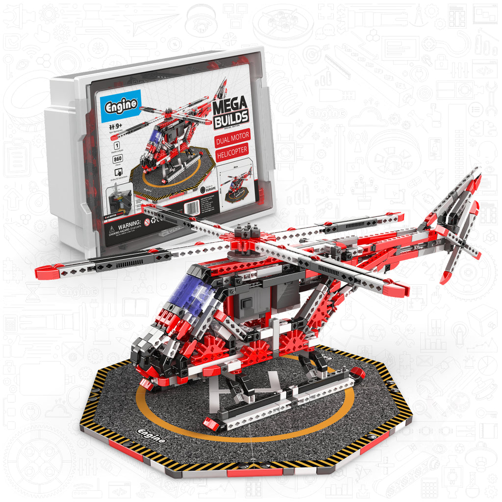 Dual motor Helicopter (in plastic tub with 3D interactive instructions App)